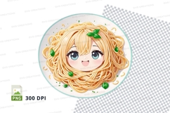 Anime character spaghetti clipart png Product Image 1
