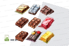 Chocolate bar clipart png collection Product Image 1