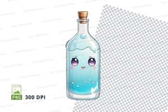 Cartoon bottle mockup with face Product Image 1