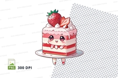 Cake clipart with strawberries Product Image 1