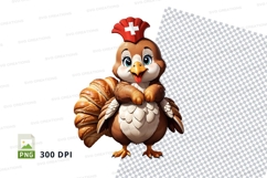 Cartoon owl nurse clipart png Product Image 1