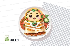 Cartoon cat crepe cake mockup Product Image 1