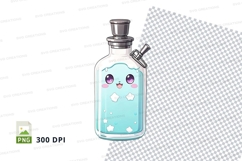 Cartoon style glass bottle mockup Product Image 1