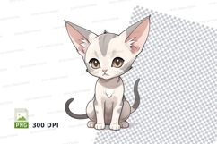 Cartoon kitten clipart png Product Image 1