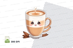 Cute latte coffee mug mockup Product Image 1
