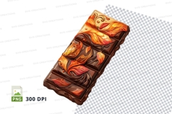 Chocolate bar mockup with marbled design Product Image 1