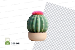 Cactus in pot clipart png Product Image 1