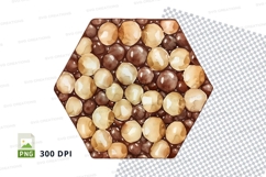 Hexagonal chocolate candy mockup Product Image 1