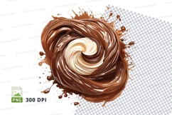 Swirl of chocolate and cream mockup Product Image 1