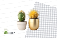 Cactus plants in pots mockup Product Image 1