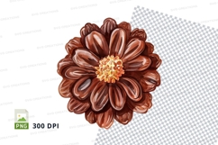 Brown flower clipart png Product Image 1