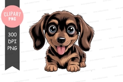 Playful puppy clipart png Product Image 1