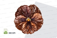 Brown flower clipart png Product Image 1