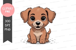 Cute puppy clipart png Product Image 1