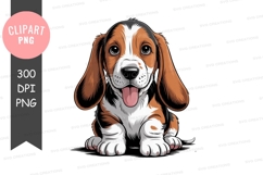 Playful puppy clipart png Product Image 1