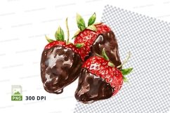 Chocolate covered strawberries clipart png Product Image 1