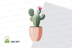 Clipart png of cactus in pot Product Image 1