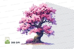 Cherry blossom tree clipart png Product Image 1