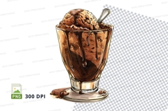 Ice cream sundae clipart png Product Image 1