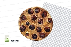 Chocolate chip cookie clipart png Product Image 1