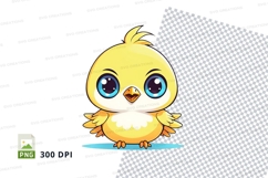 Cartoon chick clipart png Product Image 1