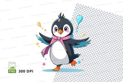Cartoon penguin clipart png Product Image 1
