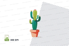 Cactus in pot clipart png Product Image 1