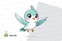 Cartoon bird clipart png Product Image 1