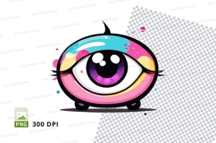 Cartoon eye clipart png Product Image 1
