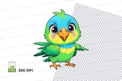 Cartoon parrot clipart png Product Image 1