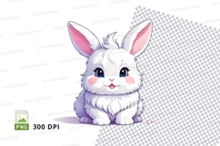 Cartoon bunny illustration clipart png Product Image 1