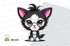 Cartoon kitten clipart png Product Image 1