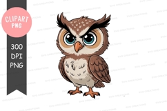 Cartoon owl clipart png Product Image 1