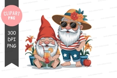 Two gnomes enjoying summer Product Image 1
