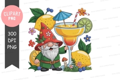 Gnome enjoying a summer cocktail Product Image 1