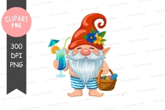Summer gnome with cocktail Product Image 1