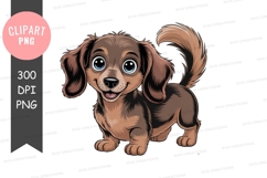 Happy puppy clipart png Product Image 1