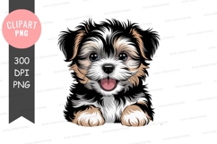 Happy puppy clipart png Product Image 1