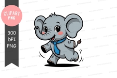 Cute elephant clipart png Product Image 1