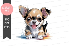 Happy puppy clipart png Product Image 1