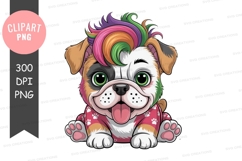 Colorful puppy clipart png Product Image 1