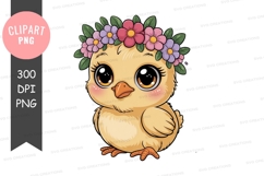 Adorable chick with flower crown Product Image 1