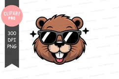 Cool groundhog clipart png Product Image 1