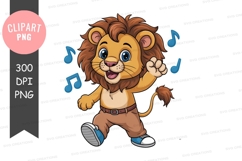 Dancing lion clipart png Product Image 1