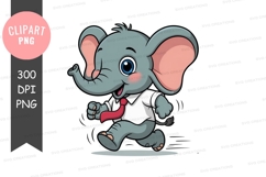 Happy dancing elephant clipart png Product Image 1