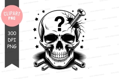 Mystery skull with question mark Product Image 1