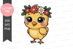 Adorable chick with flower crown Product Image 1