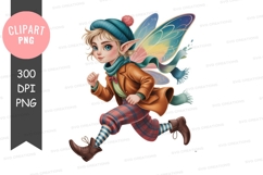 Winter fairy clip art Product Image 1