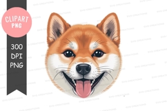 Happy shiba inu clipart png Product Image 1