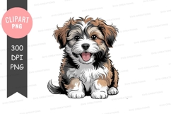 Happy puppy clipart png Product Image 1